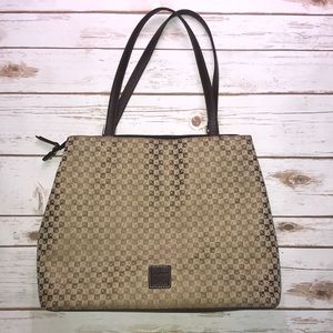 Liz Claiborne cloth vintage large tote purse EUC